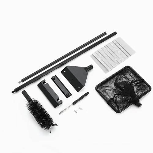 YiJPXinADZ 3-in-1 verstellbares Aquarium-Reinigungsset – Aquarium-Reiniger mit ausziehbarem Griff, Algenentferner, Schaber, Fischnetz und Wandbürste für einfache Aquarium-Wartung YiJPXinADZ 3-in-1 verstellbares Aquarium-Reinigungsset – Aquarium-Reiniger mit ausziehbarem Griff, Algenentferner, Schaber, Fischnetz und Wandbürste für einfache Aquarium-Wartung von YiJPXinADZ
