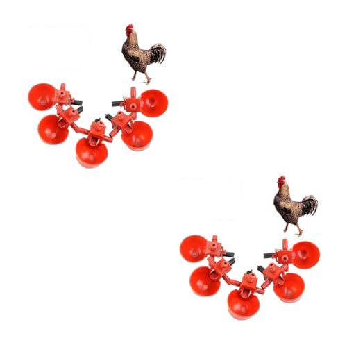 Automatischer Futterspender für Vögel, Geflügel, Huhn, Wasser, Trinkfisch, Dekoration, 5 Stück Automatischer Futterspender für Vögel, Geflügel, Huhn, Wasser, Trinkfisch, Dekoration, 5 Stück von YiNLuax
