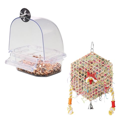 Klarer Plastikfutter Und Wasserspender Schüssel Für Vogelkäfigschublade Mit Vogelpapageien Kauen Spielzeug Bird Toy Für Papageien Vogelzubehör Papageien Spielzeug Klarer Plastikfutter Und Wasserspender Schüssel Für Vogelkäfigschublade Mit Vogelpapageien Kauen Spielzeug Bird Toy Für Papageien Vogelzubehör Papageien Spielzeug von YiNLuax