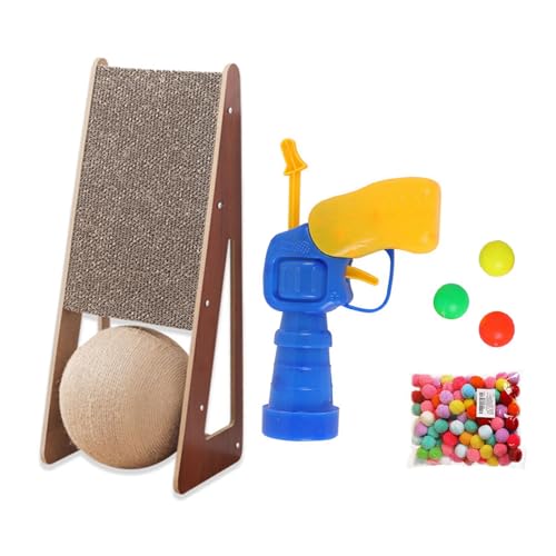 Pompoms Startmaschine+Kratzspielzeug Schützen Teppiche Und Sofas Schleifklaue Für Innenkatzen Möbelschutz Crocker Toy Für Innenkatzen Pompoms Startmaschine+Kratzspielzeug Schützen Teppiche Und Sofas Schleifklaue Für Innenkatzen Möbelschutz Crocker Toy Für Innenkatzen von YiNLuax