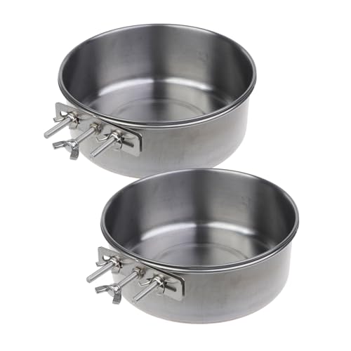 YiNLuax 2 Stück Käfig Katzen Wasserfutterspender Für Kleine Tiere Kaninchen Edelstahl Für Haustiere Käfigmontage Hängende Schüsseln Haustier Tränke Für Katzen YiNLuax 2 Stück Käfig Katzen Wasserfutterspender Für Kleine Tiere Kaninchen Edelstahl Für Haustiere Käfigmontage Hängende Schüsseln Haustier Tränke Für Katzen von YiNLuax