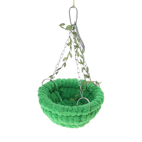 YiNLuax Käfig Montierte Vogelnester Papageien Vogelhaus Hängende Hängemattenbett Warmes Plüsch Nest Für Wellensittichbirdbett Accessoires Ausruhen von YiNLuax