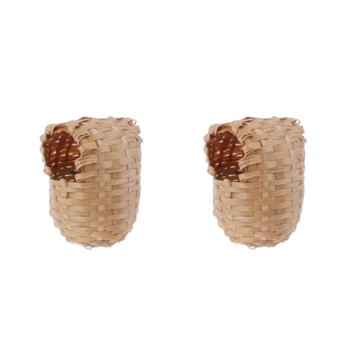 YiNLuax Natural Bambus Vogelhaus Handgefertigte Finch Versteckkäfigspielzeug Outdoor Shelter Dekorative Vogelhäuser Für Draußen YiNLuax Natural Bambus Vogelhaus Handgefertigte Finch Versteckkäfigspielzeug Outdoor Shelter Dekorative Vogelhäuser Für Draußen von YiNLuax