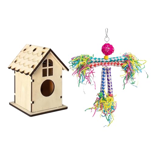 YiNLuax Papagei Cage House Cage Nist Box Nest Cage Stehding Spielzeugversorgungen Vogel Outdoor Nistbox Für Papageien Papageien Käfig Spielzeug YiNLuax Papagei Cage House Cage Nist Box Nest Cage Stehding Spielzeugversorgungen Vogel Outdoor Nistbox Für Papageien Papageien Käfig Spielzeug von YiNLuax