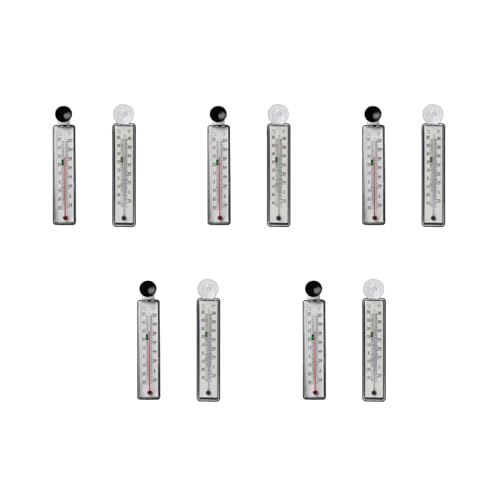 YiNLuax Thermometer, digitales Fischthermometer mit Saugnapf, leicht zu lesen, wasserdicht, kein Draht, Fisch-Thermo-Messgerät, digitales Heizungswasser für Aquarien von YiNLuax