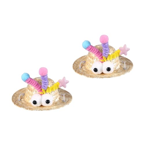 Haustierstrohhut Für Kleine Katzen Hunde Carnivals Party Sombrero Hat Festival 2PCS Schöne Kleine Kopfbedeckung Haustiersonne Haustierstrohhut Für Kleine Katzen Hunde Carnivals Party Sombrero Hat Festival 2PCS Schöne Kleine Kopfbedeckung Haustiersonne von YiQinzcxg