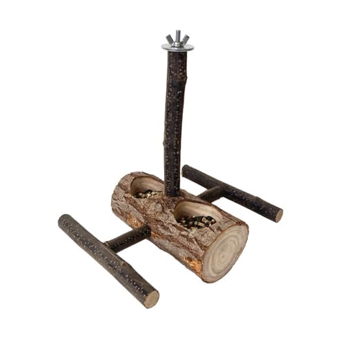 YiQinzcxg Papageien Holz Sitzstangen Ständer Abnehmbare Futternapf Futter Wasser Futternapf Für Kleine Vögel YiQinzcxg Papageien Holz Sitzstangen Ständer Abnehmbare Futternapf Futter Wasser Futternapf Für Kleine Vögel von YiQinzcxg