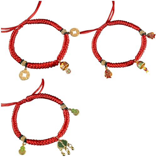 YiQinzcxg 3Pack Regulierbare Segenkragen Chinesische Traditionelle Anhänger Handgefertigte Anhänger Für Kätzchen Welpen Tierzubehör von YiQinzcxg