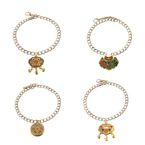 YiQinzcxg 4PCS Traditionelle Haustieranhänger Langlebigkeitssperrung Regulierbarer Verlustkragen Für 2024 Neujahr YiQinzcxg 4PCS Traditionelle Haustieranhänger Langlebigkeitssperrung Regulierbarer Verlustkragen Für 2024 Neujahr von YiQinzcxg