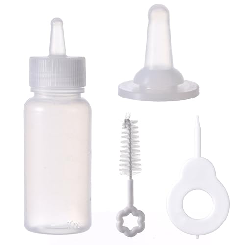YiQinzcxg 4lots Pet Fütterung Flasche Kätzchen Trinken Werkzeug Silikone Nippel Feeder Für Neugeborene Katzen Und Hund Baby von YiQinzcxg