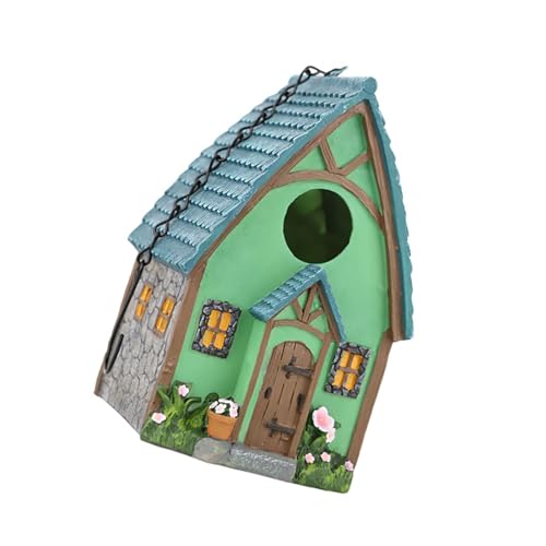 YiQinzcxg Hinterhof Harz Vogelnest Für Kolibris Außenbalkone Vogelhabitat Für Singvögel Bruthaus Für Den Hinterhof von YiQinzcxg