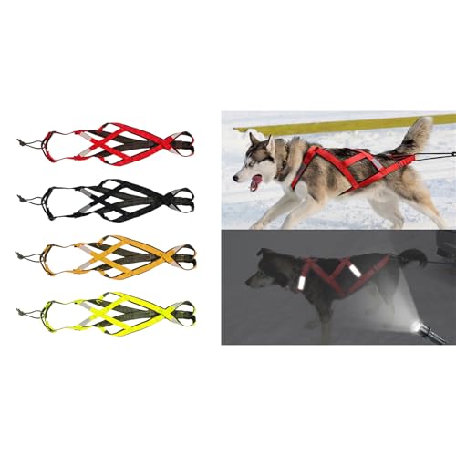 YiQinzcxg Hundetraining Kabelbaum Reflektierende Weste Schwere Duty Für Schlitten Verwenden EIN Verstellbares Gürtelschlitten Für Hunde von YiQinzcxg
