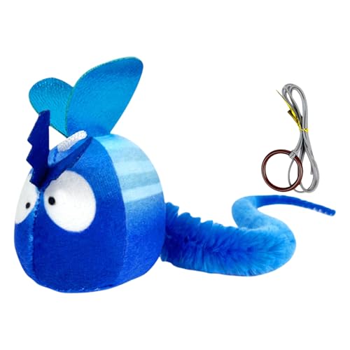 YiQinzcxg Katzen Teaser Tierspielzeug Mit Realistischem Soundentürrahmen Hanging Playsets Teaser Squeaking Sound Für Aktives Haustier Hänge Insekt Spielzeug von YiQinzcxg