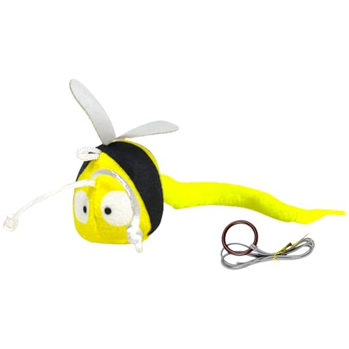 YiQinzcxg Katzen Teaser Tierspielzeug Mit Realistischem Soundentürrahmen Hanging Playsets Teaser Squeaking Sound Für Aktives Haustier Hänge Insekt Spielzeug von YiQinzcxg