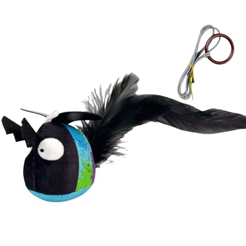YiQinzcxg Katzen Teaser Tierspielzeug Mit Realistischem Soundentürrahmen Hanging Playsets Teaser Squeaking Sound Für Aktives Haustier Hänge Insekt Spielzeug von YiQinzcxg