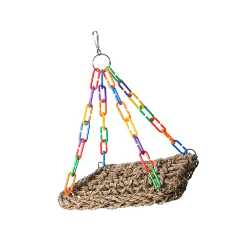 YiQinzcxg Naturalgras Gewebtes Netto Hängematten Sittiche Kauen Spielzeugkäfigkletterseil Für Verschiedene Kleine Vögel YiQinzcxg Naturalgras Gewebtes Netto Hängematten Sittiche Kauen Spielzeugkäfigkletterseil Für Verschiedene Kleine Vögel von YiQinzcxg