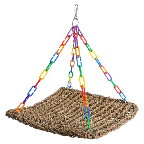 YiQinzcxg Naturalgras Gewebtes Netto Hängematten Sittiche Kauen Spielzeugkäfigkletterseil Für Verschiedene Kleine Vögel YiQinzcxg Naturalgras Gewebtes Netto Hängematten Sittiche Kauen Spielzeugkäfigkletterseil Für Verschiedene Kleine Vögel von YiQinzcxg