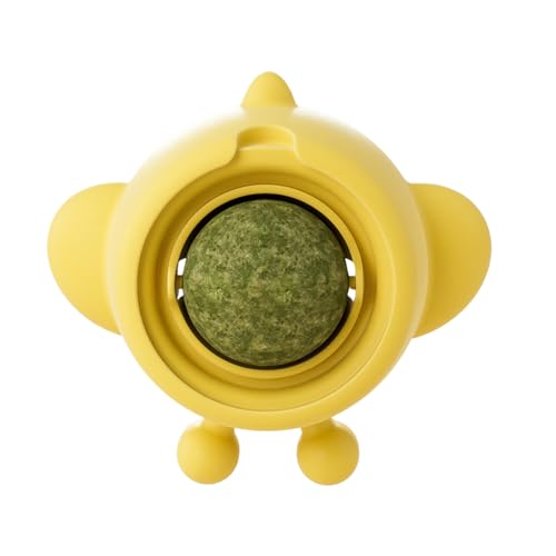 Yianyal Cat Catnip Ball, Catnip,Innenkatze Kaukugel | Interaktives Haustier Spielen Kauenzubehör, leckbare Zähnereinigung Energiespielzeug für Kätzchen Yianyal Cat Catnip Ball, Catnip,Innenkatze Kaukugel | Interaktives Haustier Spielen Kauenzubehör, leckbare Zähnereinigung Energiespielzeug für Kätzchen von Yianyal