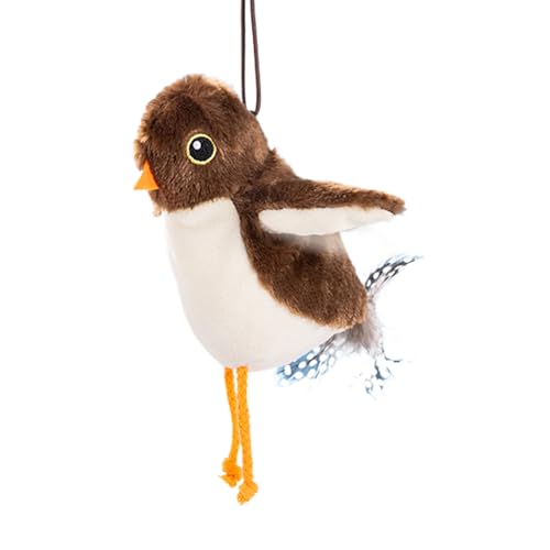 Yianyal Flattern Bird Cat Toy, Vogelspielzeug für Katzen - Automatisches Kätzchenspielzeug - Interaktive bewegungsaktivierte Chirping-Vogeljagd-Simulation für Katzen, Anregungsübungen und geistige von Yianyal
