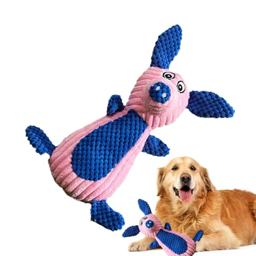 Yianyal Hundespielzeug in Tierform, Plüsch, niedliches Tier, Welpenspielzeug zum Zahnen, kreatives Quietschspielzeug in Tierform, für Innenbereich, Haustierzimmer, Wohnzimmer Yianyal Hundespielzeug in Tierform, Plüsch, niedliches Tier, Welpenspielzeug zum Zahnen, kreatives Quietschspielzeug in Tierform, für Innenbereich, Haustierzimmer, Wohnzimmer von Yianyal
