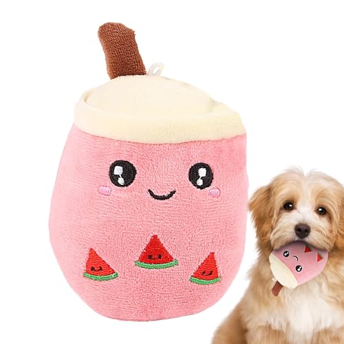 Yianyal Hundespielzeug mit Stofftieren, weiches Plüsch-Bubble-Tea-Kissen – niedliches Stofftier, gefülltes Teekissen reduziert Langeweile und gibt Energie frei Yianyal Hundespielzeug mit Stofftieren, weiches Plüsch-Bubble-Tea-Kissen – niedliches Stofftier, gefülltes Teekissen reduziert Langeweile und gibt Energie frei von Yianyal