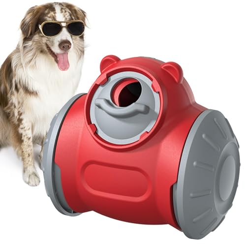 Yianyal Leckerli-Spielzeug für Hunde, rollender Futterspender, Kauspielzeug, Anti-Biss-Leckerli-Spielzeug, Haustier-Puzzle zum Beißen, Training, Spielen Yianyal Leckerli-Spielzeug für Hunde, rollender Futterspender, Kauspielzeug, Anti-Biss-Leckerli-Spielzeug, Haustier-Puzzle zum Beißen, Training, Spielen von Yianyal