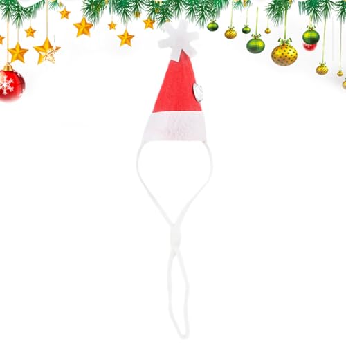 Yianyal Meerschweinchen-Mütze | Weihnachtsmütze für kleine Tiere, rot, kleine Weihnachtsmütze mit verstellbarem Gummiband für Hamster, Meerschweinchen, Chinchilla Yianyal Meerschweinchen-Mütze | Weihnachtsmütze für kleine Tiere, rot, kleine Weihnachtsmütze mit verstellbarem Gummiband für Hamster, Meerschweinchen, Chinchilla von Yianyal