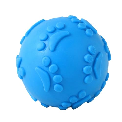 Yianyal Quietschender Hunde-Kauspielzeug, Latex-Ball für Hunde, interaktives Kauspielzeug für Welpen, zur Linderung des Zahnens, Kauspielzeug für Hunde zum Spielen im Freien Yianyal Quietschender Hunde-Kauspielzeug, Latex-Ball für Hunde, interaktives Kauspielzeug für Welpen, zur Linderung des Zahnens, Kauspielzeug für Hunde zum Spielen im Freien von Yianyal