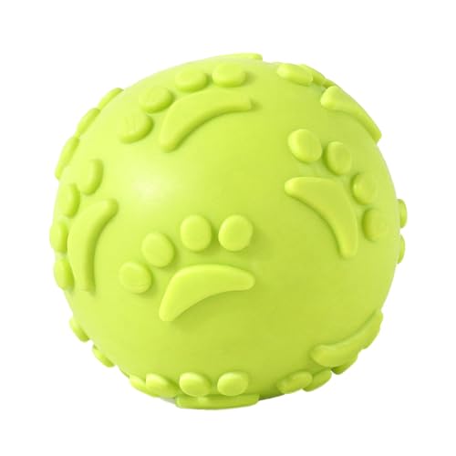 Yianyal Quietschender Hundespielzeug-Ball – Quietschender Kauball aus Latex – interaktives Kauspielzeug für Welpen zur Entlastung des Zahnens, Kauspielzeug für Hunde zum Spielen im Freien Yianyal Quietschender Hundespielzeug-Ball – Quietschender Kauball aus Latex – interaktives Kauspielzeug für Welpen zur Entlastung des Zahnens, Kauspielzeug für Hunde zum Spielen im Freien von Yianyal