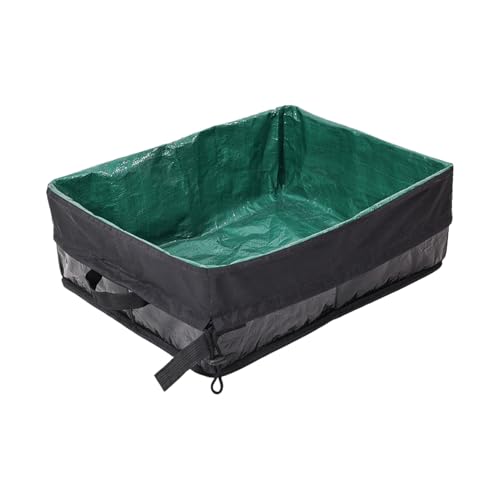Yianyal Reisekatzentoilette Für Katzen | Zusammenklappbare Katzenbox,Lecksicherer Leichter Einstieg Transportbox Tragbare Wanne Für Auto Reisen Kätzchen Innenbereich Platzierung von Yianyal
