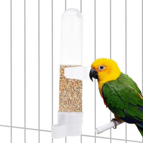 Yianyal Vogel-Wasser-Futterspender | Vogeltränke | multifunktional, hohe Kapazität, einfache Installation, Vogelkäfig-Futterspender und Bewässerungsbehälter für Sittiche, Nymphensittiche, von Yianyal