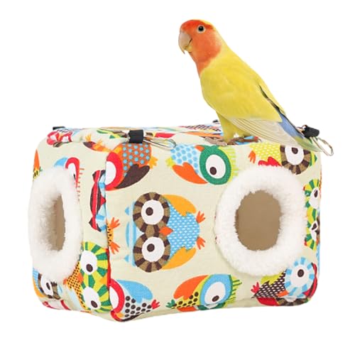 Yianyal Warmes Vogelnesthaus – Vogelbett Dickes Papageienhaus für den Winter | Waschbares Schlafbett Papagei Versteck Bett für Lovebird Wellensittiche Sittiche Papagei Yianyal Warmes Vogelnesthaus – Vogelbett Dickes Papageienhaus für den Winter | Waschbares Schlafbett Papagei Versteck Bett für Lovebird Wellensittiche Sittiche Papagei von Yianyal