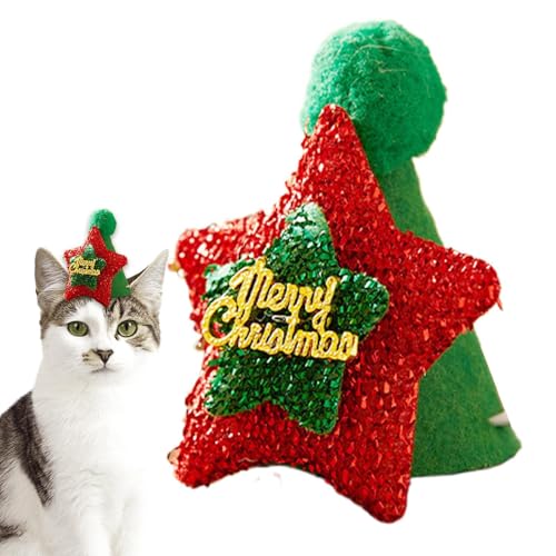 Yianyal Weihnachtsmütze für Haustiere, weiche Kostüme, Katze, Weihnachtsmannmütze, Samt, Welpenmütze für Kaninchen, Welpen, Kätzchen, Haustier Yianyal Weihnachtsmütze für Haustiere, weiche Kostüme, Katze, Weihnachtsmannmütze, Samt, Welpenmütze für Kaninchen, Welpen, Kätzchen, Haustier von Yianyal