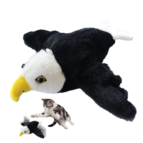 Yidueace Flatternder Vogel Katzen Spielzeug - USB-Aufladbares Elektrisches Katzenvogel Spielzeug,Haustier Zubehör Für Kratzübung Geistige Anregung Jagdsimulation Spiel Wohnung Reise Training von Yidueace