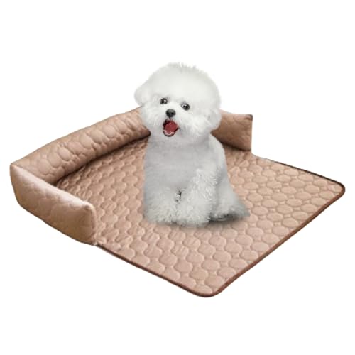 Yidueace Hundebetten, Runder Liegeplatz Für Hunde Im Sommer, Bequeme Atmungsaktive Unterlage Für Welpen Und Kitten Im Haus, Auto Und Transportbox von Yidueace