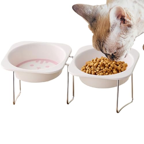 Yidueace Katzenfutternäpfe | Erhöhter Katzennapf Wasserspender | Geneigter Futternapf Mit 2 Schalen rutschfest Für Kleine Hunde Welpen Kätzchen Fütterung Indoor Zuhause Wohnung Garten Balkon - Innen Yidueace Katzenfutternäpfe | Erhöhter Katzennapf Wasserspender | Geneigter Futternapf Mit 2 Schalen rutschfest Für Kleine Hunde Welpen Kätzchen Fütterung Indoor Zuhause Wohnung Garten Balkon - Innen von Yidueace