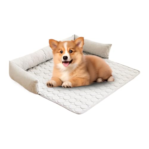 Yidueace Kühlmatte Für Hunde - Schutzauflage Für Sofa Und Hundebett | Atmungsaktive Haustierdecke Mit Rutschfester Unterseite Für Drinnen Auto Transportbox Hundehöhle von Yidueace