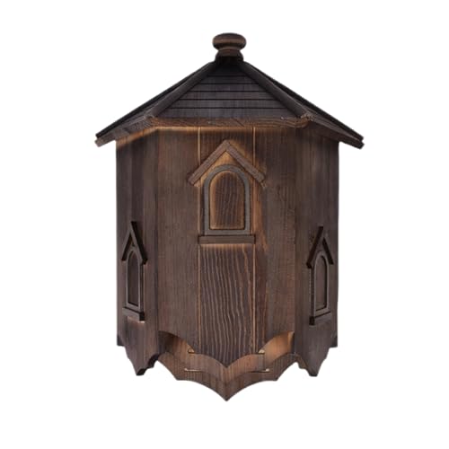 Umweltfreundliches Fledermaushaus aus Holz, handgefertigter Zedernholz-Fledermaus-Schutz, Lebensraum für Wildtiere, Braun / Schwarz, Größe M Umweltfreundliches Fledermaushaus aus Holz, handgefertigter Zedernholz-Fledermaus-Schutz, Lebensraum für Wildtiere, Braun / Schwarz, Größe M von Yiduomile