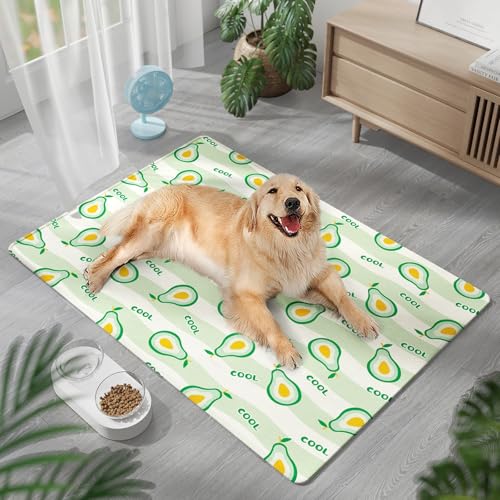 Hund Kühlmatte Große Dauerhafte Haustier Kühlmatte, Kühlpad, Ideal Für Hunde Katzen Im Heißen Sommer-Green||85x120cm von Yifaose