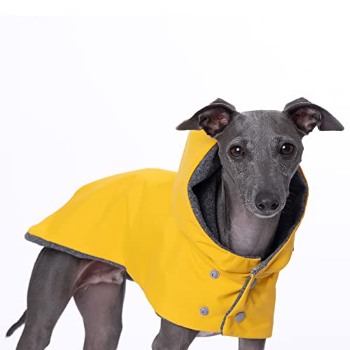 Yigi Wasserdichter Regenmantel mit Kapuze mit Geschirröffnung, Fleecefutter – warm, atmungsaktiv Regenponcho Hunde-Regenmantel Jacke für kleine, mittelgroße und große italienische Windhunde (Medium) Yigi Wasserdichter Regenmantel mit Kapuze mit Geschirröffnung, Fleecefutter – warm, atmungsaktiv Regenponcho Hunde-Regenmantel Jacke für kleine, mittelgroße und große italienische Windhunde (Medium) von Yigi