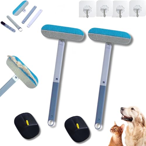Yigoo 3-in-1 Multifunktion Tierhaarentferner,Wiederverwendbar Waschbar Antistatische Fellentferner mit langem Griff für Katze & Hund,Auto,Möbel,Teppich*2 Yigoo 3-in-1 Multifunktion Tierhaarentferner,Wiederverwendbar Waschbar Antistatische Fellentferner mit langem Griff für Katze & Hund,Auto,Möbel,Teppich*2 von Yigoo