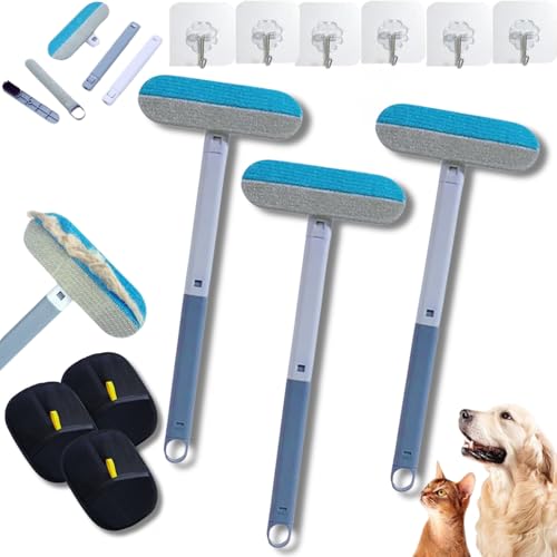 Yigoo 3-in-1 Multifunktion Tierhaarentferner,Wiederverwendbar Waschbar Antistatische Fellentferner mit langem Griff für Katze & Hund,Auto,Möbel,Teppich*3 Yigoo 3-in-1 Multifunktion Tierhaarentferner,Wiederverwendbar Waschbar Antistatische Fellentferner mit langem Griff für Katze & Hund,Auto,Möbel,Teppich*3 von Yigoo