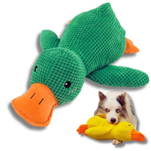 Yigoo Antistress Ente Hund,Pfotenstern Ente,Gelb Quietsch Spielzeug Interaktives Spielzeug für Hunde, Plüsch Kauspielzeug Für Hund ruhig und ausgeglichen Antistress Ente Grün L Yigoo Antistress Ente Hund,Pfotenstern Ente,Gelb Quietsch Spielzeug Interaktives Spielzeug für Hunde, Plüsch Kauspielzeug Für Hund ruhig und ausgeglichen Antistress Ente Grün L von Yigoo