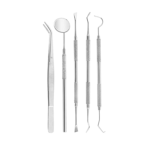 Yih Vane 5 Stk. Pet Dental Tools Edelstahl Pet Oral Care Tool Kit mit Aufbewahrungsbox von Yih Vane
