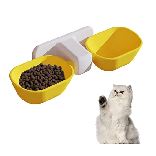 Yiida Erhöhte Katzennäpfe – Katzenschüssel für Futter und Wasser – an der Wand montierter Futternapf – Katzenbedarf, Geschenke für Katzen und Hunde, Erhöhung, einfache Installation von Yiida