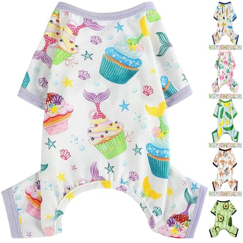 Hunde-Pyjama für kleine Hunde, weicher, dünner Schlafanzug, Jammies, Katze, Hund, Sommer, Haustier, niedlich, Welpen, Kleidung, Outfits für Hunde, Jungen und Mädchen von Yikeyo