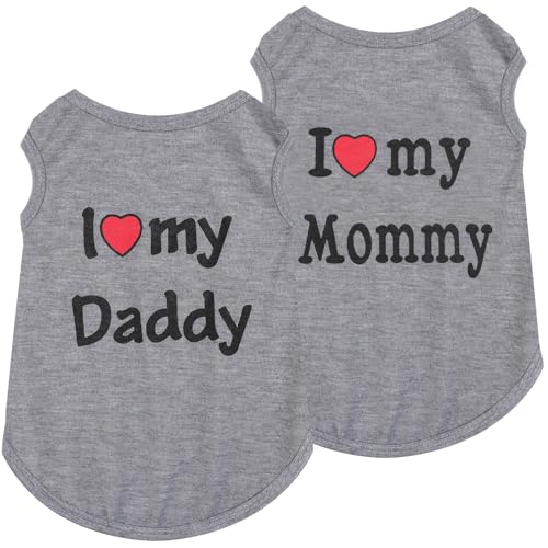 Hunde-T-Shirt, ärmellose Weste für kleine Hunde, Chihuahua, Yorkie, Tank-Top, für Jungen und Mädchen, atmungsaktiv, Sommer, niedlich, männlich, dehnbar, Baumwolle, Welpen, Haustier, Katze, Kleidung, S von Yikeyo