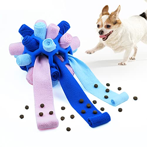 Yikko Schnüffelball Hundespielzeug, Interaktiver Fütterungsball Tragbares Puzzle-Spielzeug, Langsames Futter für Hunde von Welpen und Mittelgroßen Hunden, für Training und Langeweile Linderung von Yikko