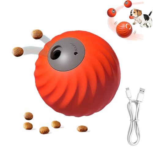 Yikuhot Interaktives Hundespielzeug, 2025, bewegliches Leckerli-Spielzeug, über USB wiederaufladbar, Hundespielzeug, um sie zu beschäftigen, Leckerli-Ball für Zähne, langsames Füttern, IQ-Training Yikuhot Interaktives Hundespielzeug, 2025, bewegliches Leckerli-Spielzeug, über USB wiederaufladbar, Hundespielzeug, um sie zu beschäftigen, Leckerli-Ball für Zähne, langsames Füttern, IQ-Training von Yikuhot