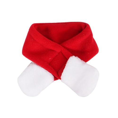 1Set Christmas Haustierkostüm Größe M, Weihnachtsmütze mit Schalbekleidungskatze Outfit für Welpenhund von Yililay